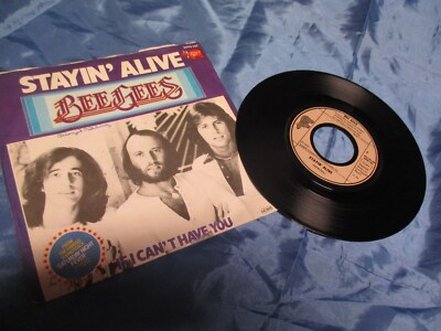 BEE GEES ,  Stayin'  Alive , Schallplatte , Single 1978 , Kult  # 229  Nostalgie