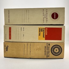 Lot of 3 Kodak Carousel 140 Slide Trays 2 , 80 Slide Tray 1 Vintage