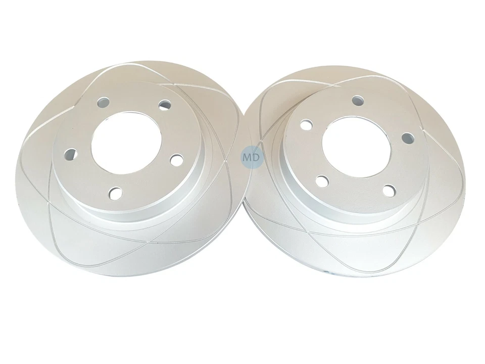 Rotores y pastillas de freno de disco ranurados traseros para Ford Probe, Mazda 626, MX-6; 261 mm Foto 3 de 4