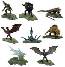 Konami Gamera Godzilla 40th Anniversary Trading Figure Complete Set of 8