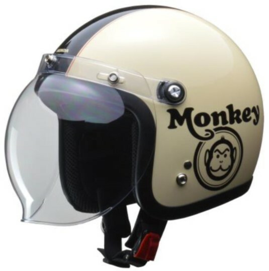HONDA Genuine Helmet ホワイト HONDA MONKEY Original Open-Face Helmet Bubble Shield Ivory