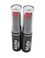 NABI Matte Lipstick. MLS48 CUTE RED 2 PACK