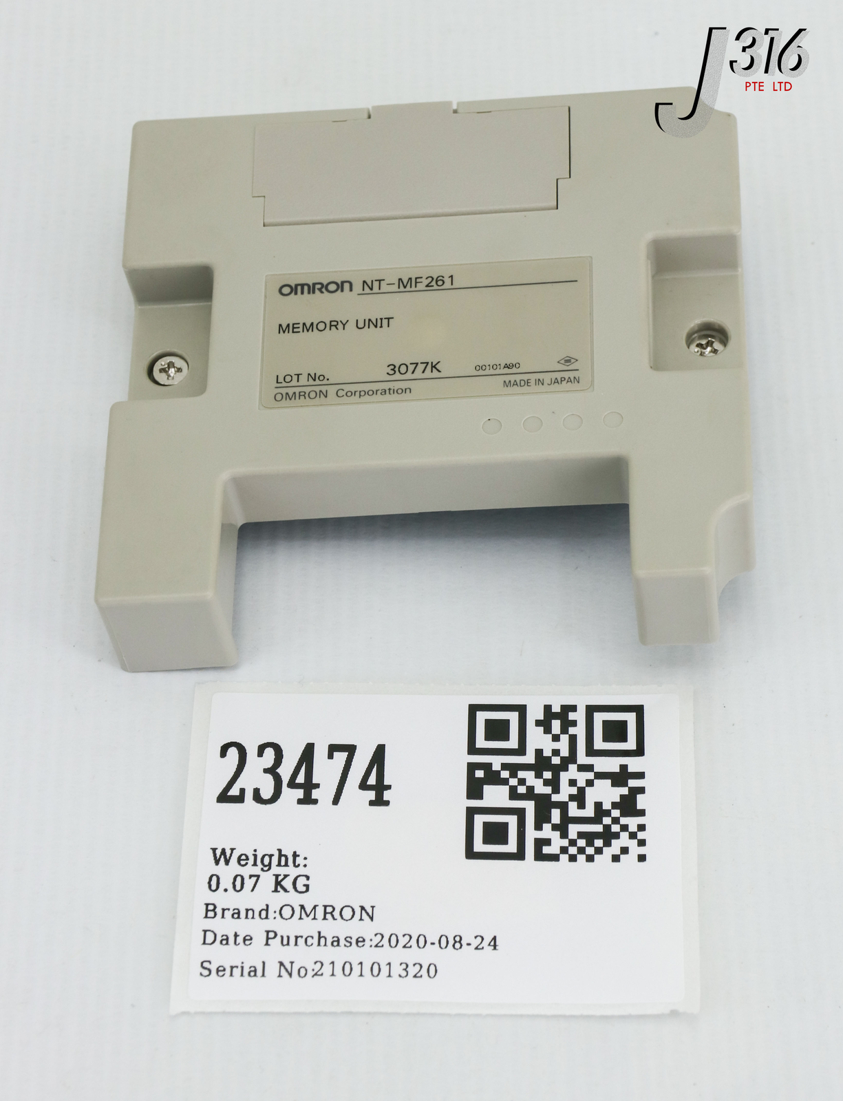 23474 OMRON MODULE, MEMORY UNIT (NEW) NT-MF261
