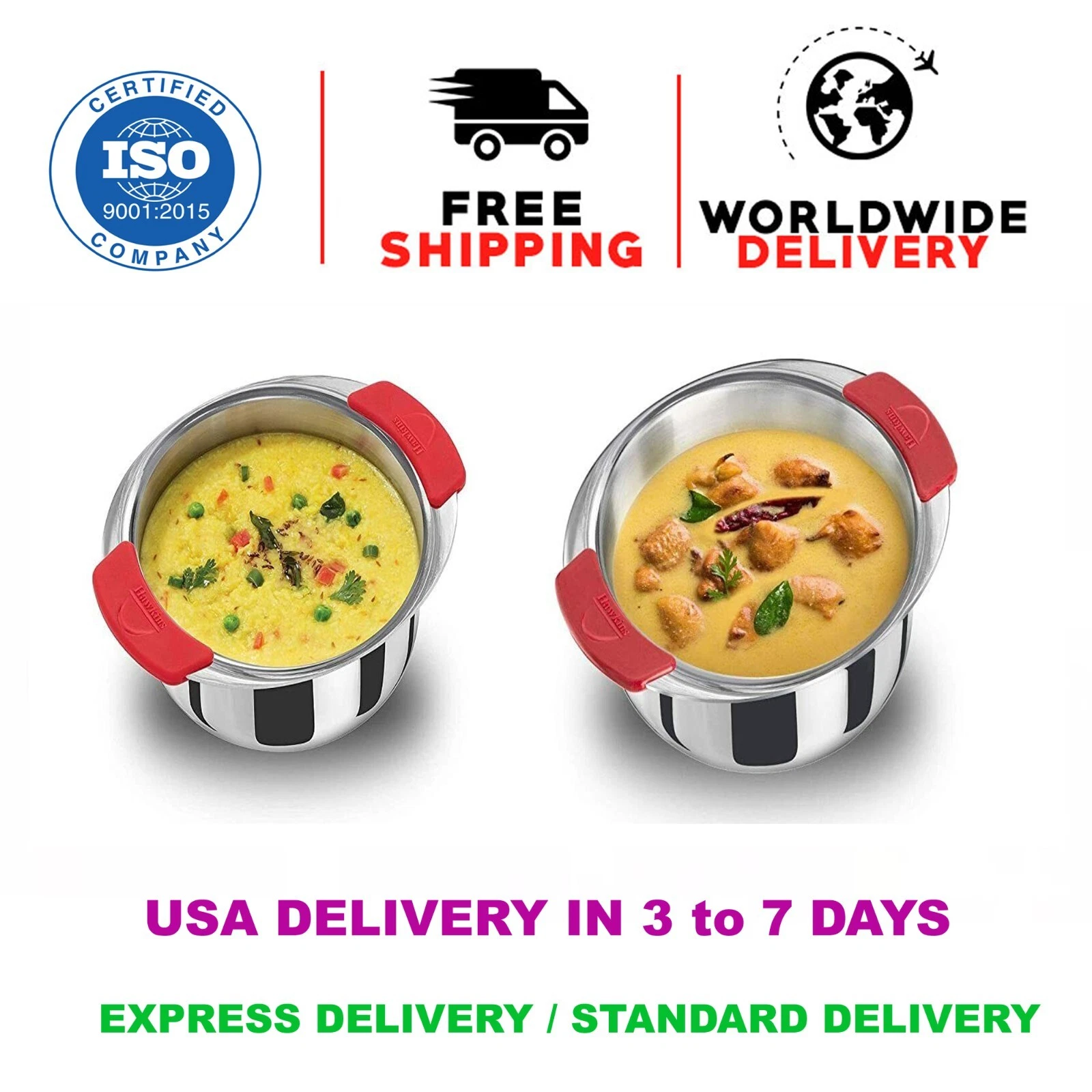 Hawkins Stainless Steel Tri-Ply Metro Patila Tope Induction Base SET OF 2 PCS
Opens in a new window