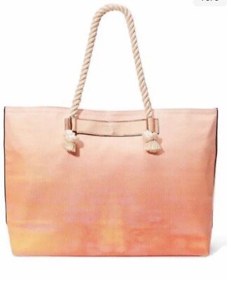 NWT Victoria s Secret Bombshell Sundrenched Canvas Travel Tote Bag Beach