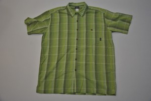 PATAGONIA-GREEN-ORGANIC-COTTON-SHIRT-MEN-039-S-SIZE-XL-PLAID-CHECK-HIKING-CAMPING