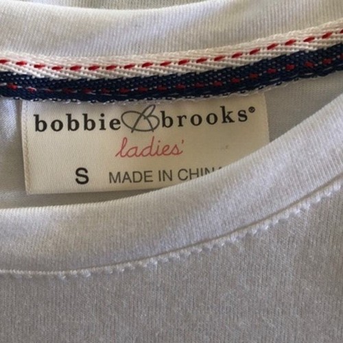 Bobbie Brooks, Small, V-Neck T Shirt, S/S Basic Stretch Top, White, NWT - 第 3/7 張圖片