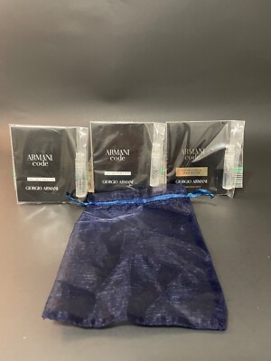 GIORGIO ARMANI  CODE  MENS FRAGRANCE VARIETY SAMPLE GIFT TRIO