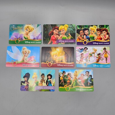 Disney Gift Card Tinkerbell & Faries No Value - Choose Your Design