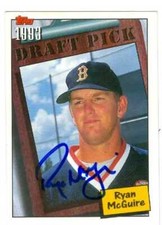 Ryan McGuire autographed Baseball Card (Red Sox) 1994 Topps Gold Draft Pick #746