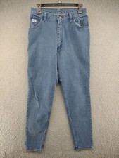 Vintage Wrangler Mom High Waisted Blue Denim Jeans Tapered Leg in Size 10 USA