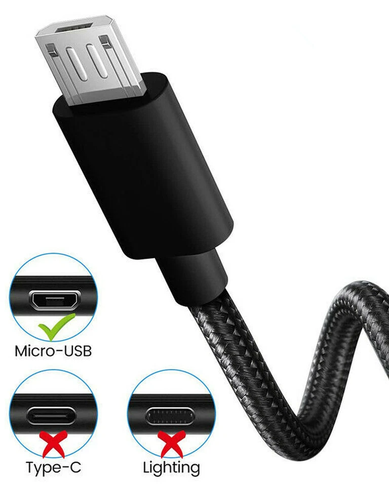 3/6/10Ft Micro USB Fast Charger Data Sync Cable Cord For Samsung HTC Android LG - Image 4 of 4
