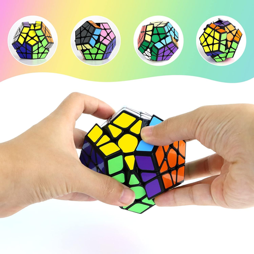 Zauberwürfel Megaminx, Megaminx Cube 3x3 Speed Cube Magischer Würfel Dodekaeder, - Bild 4 von 7