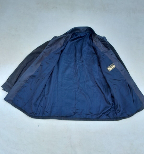 Galanti Nappa Suede Jacket Men's Medium Black lined Shoulder Pads Made in Spain - Picture 20 of 21