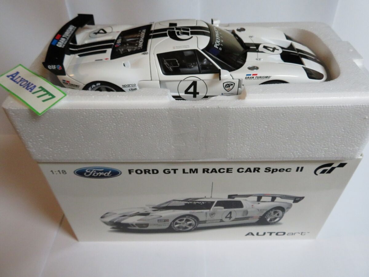 Minicar [Damaged / Missing Box] 1/18 Ford GT LM Race Car Spec II GRAN  TURISMO #4 (White) GRAN TURISMO 4 MILLENENIUM [80515], Toy Hobby