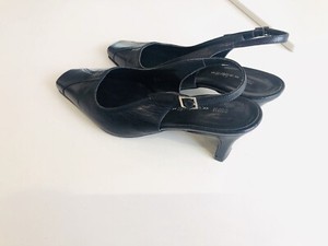 wide fit black slingback shoes