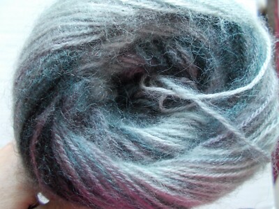 YarnArt Angora Active mohair blend luxury yarn, gray tones, 1 skein, 547 yds