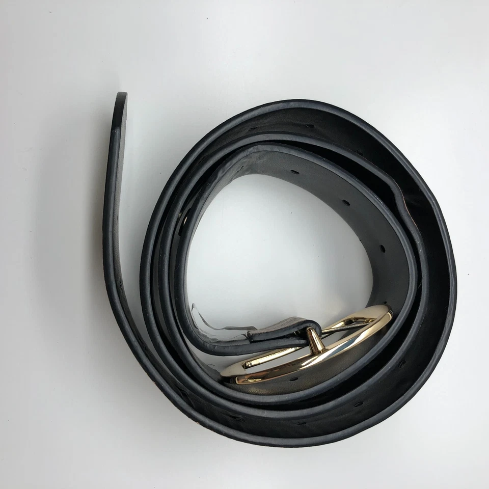 Cinturón Steve Madden Moda Beige Desnudo Mujer Talla XL 36-38 Imitación Cuero 1 1/2" Foto 3 de 4