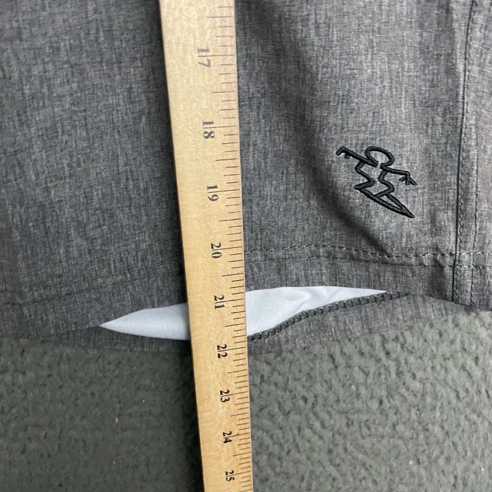 Da Hui Hybrid Shorts Mens Size 38 Gray Drawstring Surfer Beach Casual Dad - Image 3 of 4