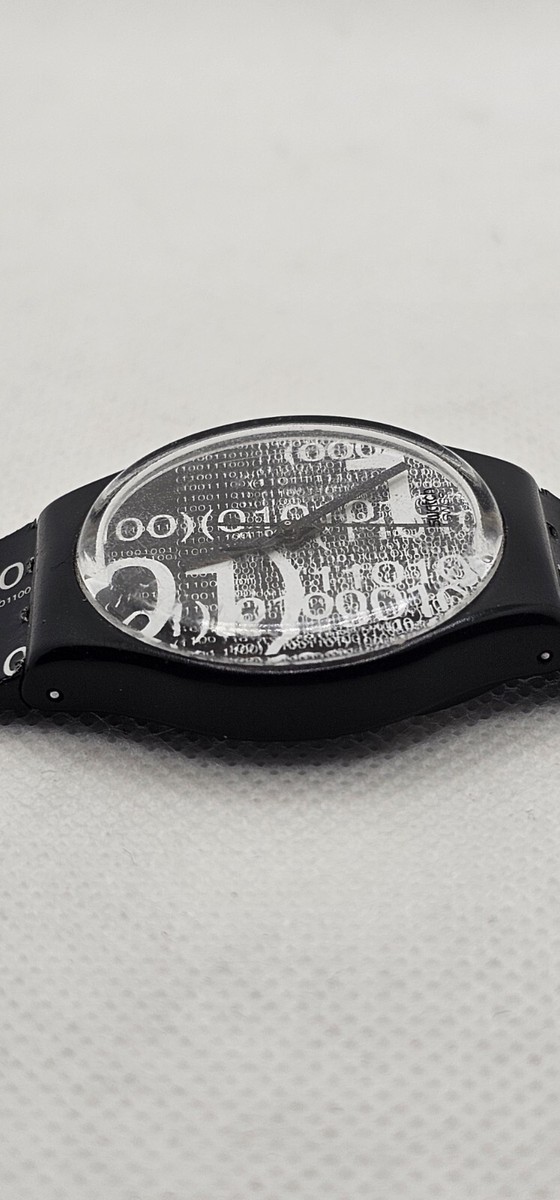 Swatch Binary Code Limited Edition Watch Digital Art Design Swatch Binary Code Limited Edition Watch Digital Art Design