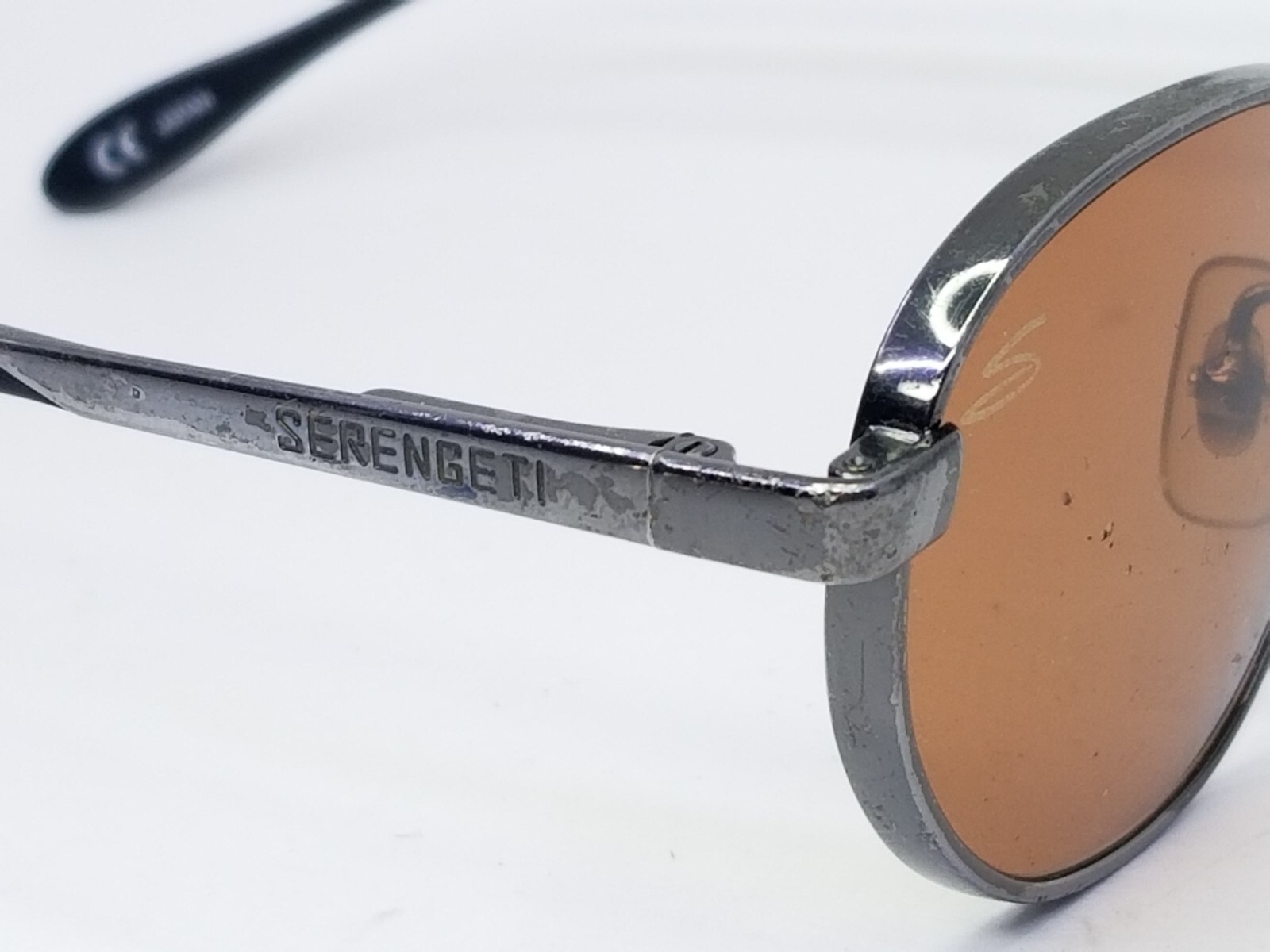 Serengeti Japan 6536 Chrome Vintage Sunglasses 48 18… Gem