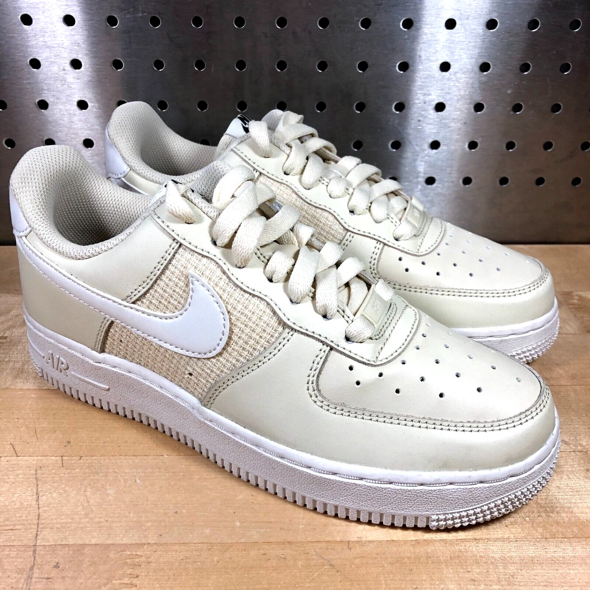 New Nike Air Force 1 07 ESS Summit White Fossil Women s Size 7