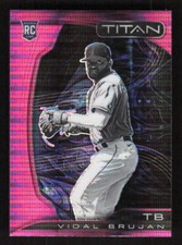 2022 Panini Chronicles Titan Pink Pulsar #8 Vidal Brujan Tampa Bay Rays