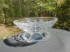 Lenox Vintage Lady Anne Pedestal Dish Full Lead Crystal Hexagon Base 