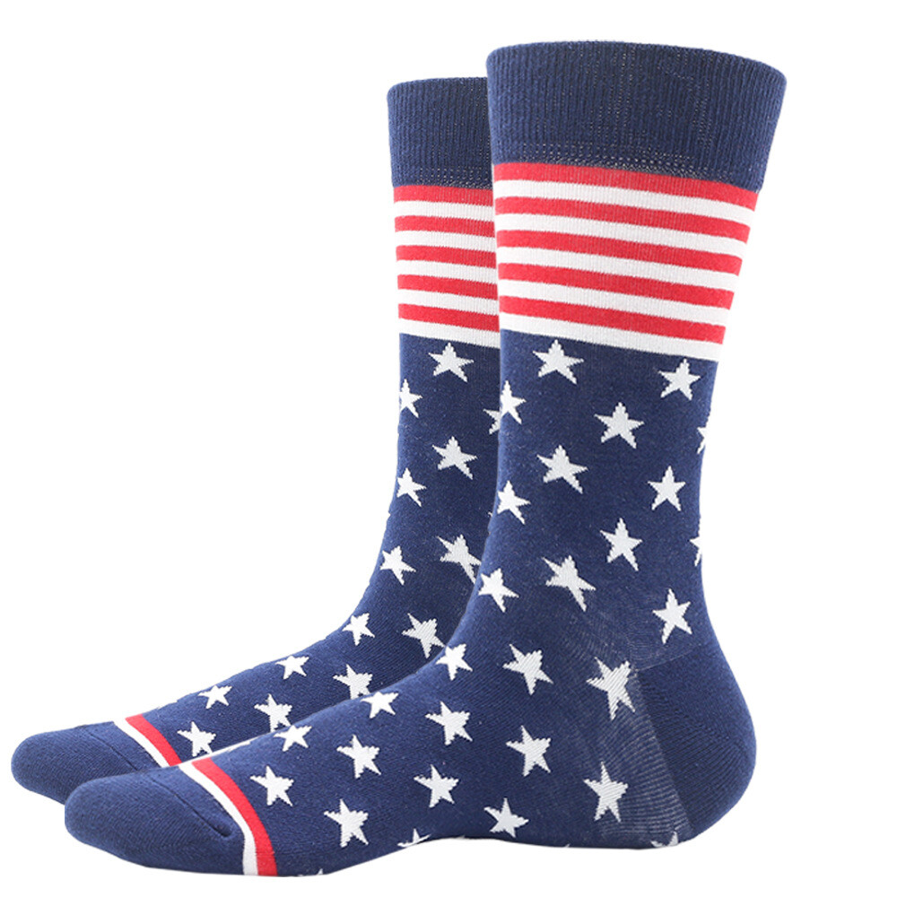 NEW US National Flag Man's SOX USA flag Pattern Men's Socks,American
