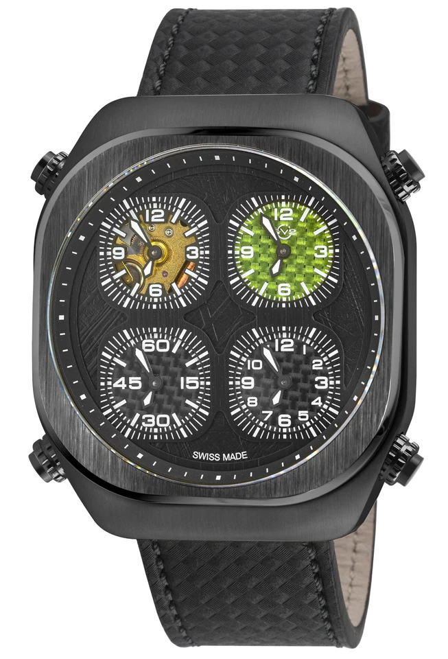 Reloj de cuarzo GV2 by Gevril Quattro 46 mm para hombre 43403
