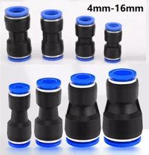 Nylon Pneumatic STRAIGHT Hose Tube Inline Push Fit Connector Air Line Airline