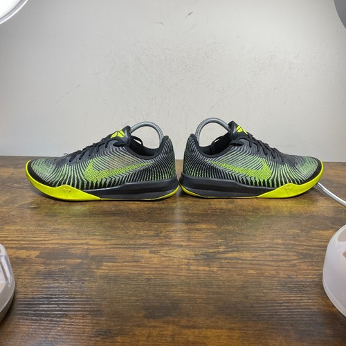 Nike KB Mentality 2 Black Volt Green Basketball Sneakers Shoes Men's Size 7.5 - Picture 4 of 8