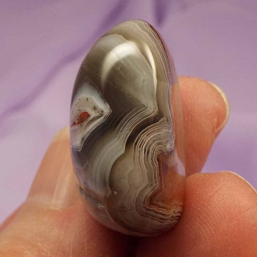 Piedra de caída de ágata de encaje loco ""La piedra de la risa"" 12,5 g SN48984 - Imagen 2 de 4