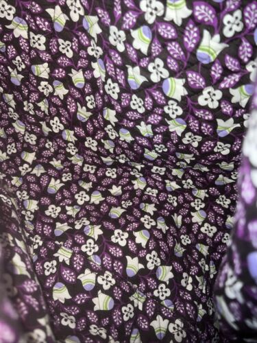 Vera bradley XL duffel Carry On travel Weekender Bag Plum Petals 22” Floral - Picture 8 of 8