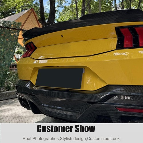 For Ford Mustang Standard 2024UP Real Carbon Rear Bumper Diffuser Lip Body Kits - Picture 5 of 13