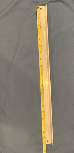 Aluminum Angle    1/8" x 1" x 1 in x 21" long    / unknown  Alloy / with holes