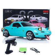 Used Stock LDRC LD1804 1/18 2.4G RC Drift Car Brushed Motor ESC Servo Light RTR