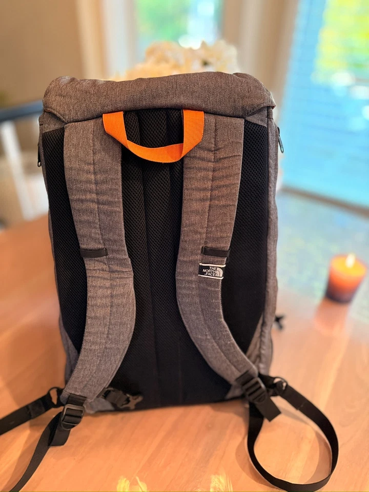 Mochila The North Face Roll Top T196/T596 Mochila Urbana Forrada Naranja De Colección Foto 4 de 4