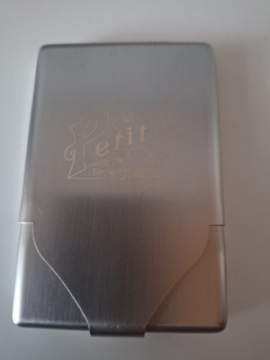 Vintage Blech Dose Petit Small Cigars Zigarettenbox Edelstahl