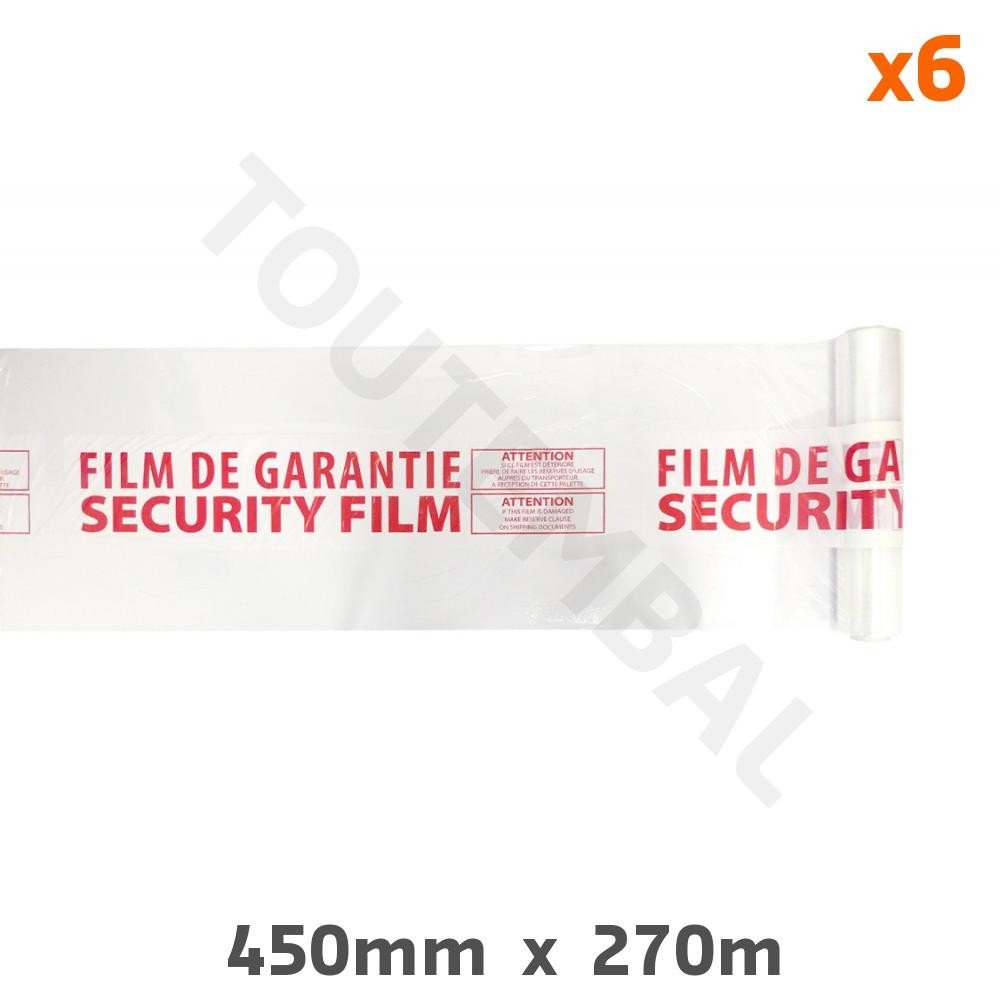 Film étirable imprimé de garantie de qualité industrielle pour palettes stables