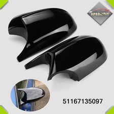 2 ✖️M3-Stil Glanz Schwarz Spiegelkappen Für BMW E90 E91 E91 E92 E81 E82 Pre-LCI