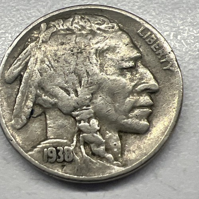 #ad 1938 D Buffalo Nickel Actual Coin Shown Full Date Nice Details $4.00