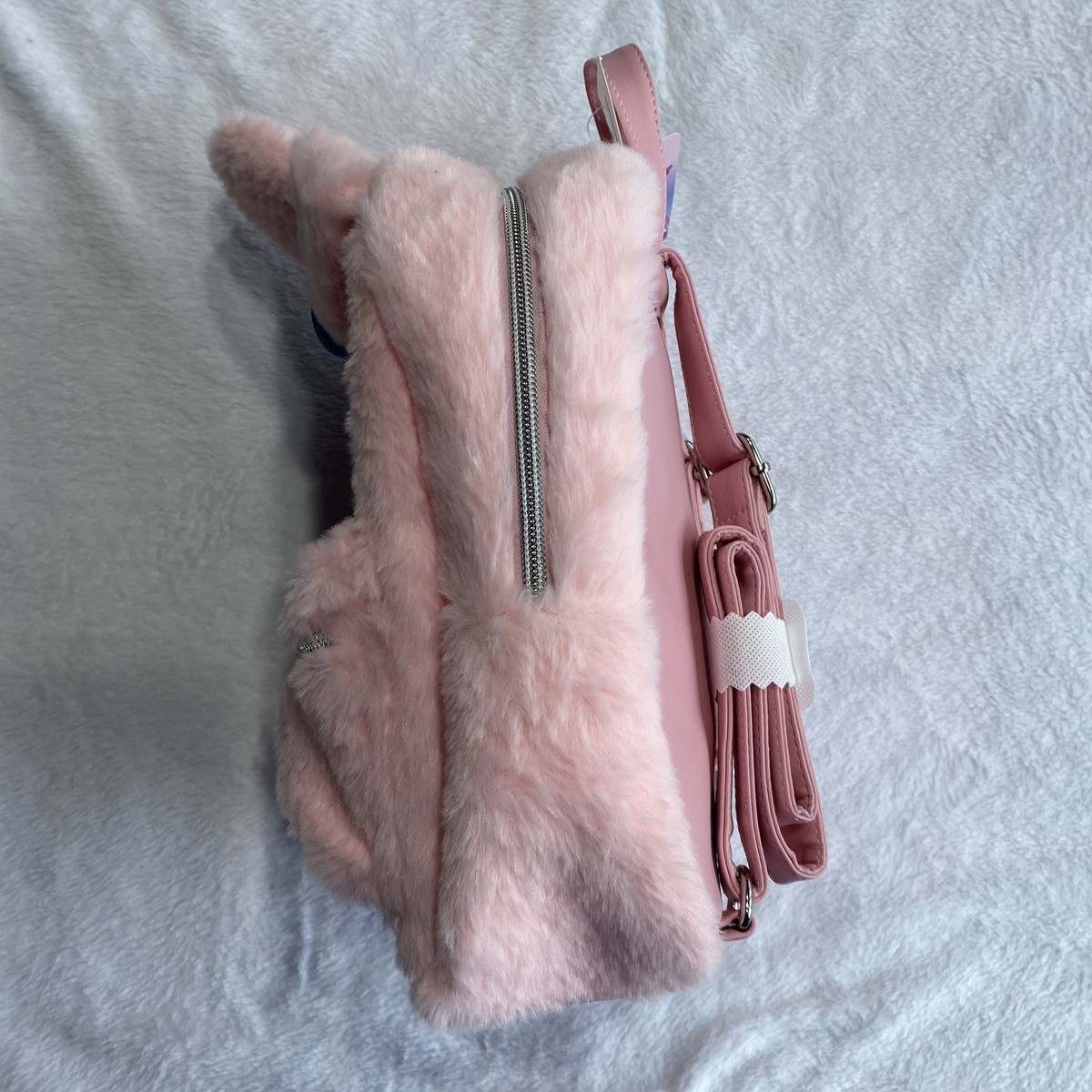 My Melody Lounge Fly Furry Backpack Light Pink New without tags ? Pairing My Melody Loungefly bag with this adorable pink  main image 4