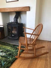 Rare Early Vintage CC41 Ercol Windsor Rocking Chair Original in great condition