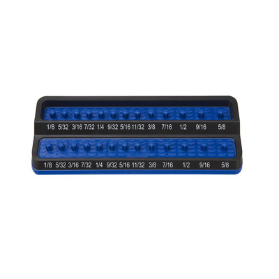  PSH25S-BLU Mechanic's Time Savers 1/4'' SAE Peg Socket Holder - Blue