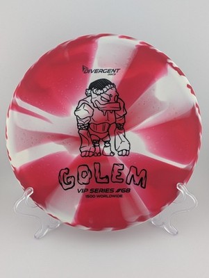 Divergent Discs - Red/White Golem StayPut Rubber - Infinite Discs VIP Club #68
