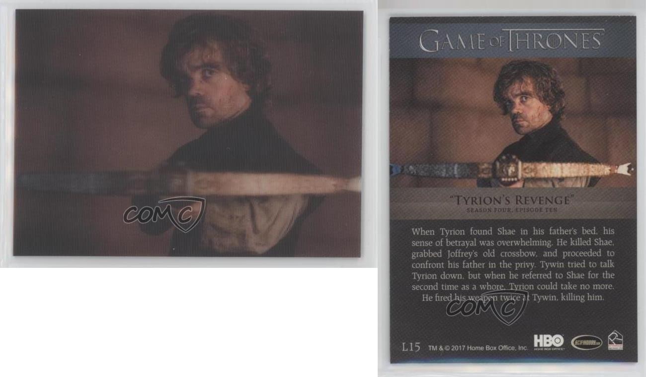 2017 Game of Thrones: Valyrian Steel Lenticular 3-D Tyrion's Revenge #L15 xp6