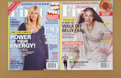 Lot of 2 First For Women Magazine 2024 Sandra Lee Stacy London - Foto 1 di 12