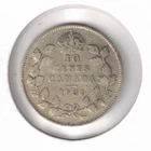 1931 Canadian Circulated Business Strike George V Silver Ten Cent Coin!