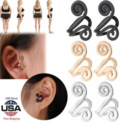 Acupressure Slimming Earrings,3 Pair Ear Ornament,Non Pierced Ears Earrings USA
